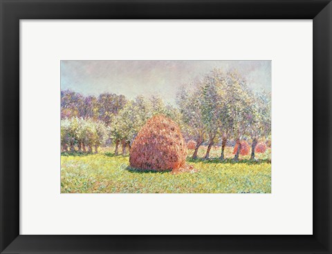 Framed Haystacks, 1893 Print