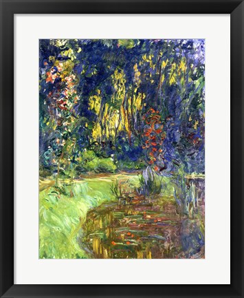 Framed Garden of Giverny, 1923 Print