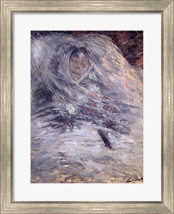 Framed Camille Monet on her Deathbed Print