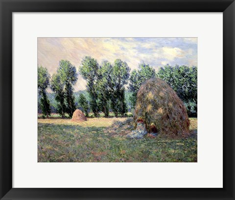 Framed Haystacks, 1885 Print