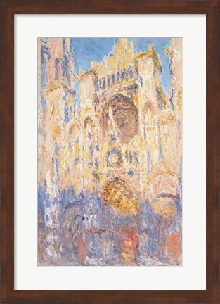 Framed Rouen Cathedral, Effects of Sunlight, Sunset, 1892 (oil on canvas) Print