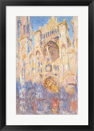 Framed Rouen Cathedral, Effects of Sunlight, Sunset, 1892 (oil on canvas) Print