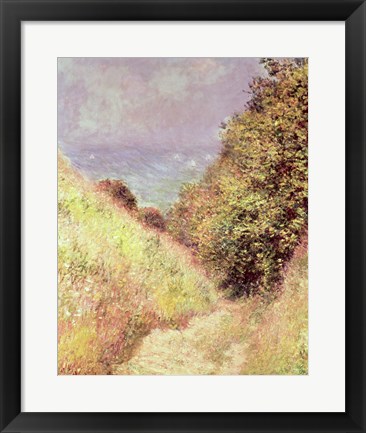 Framed Chemin de la Cavee, Pourville, 1882 Print