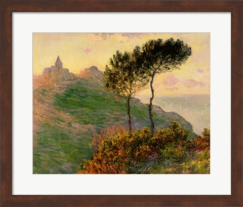 Framed Church at Varengeville, 1882 Print