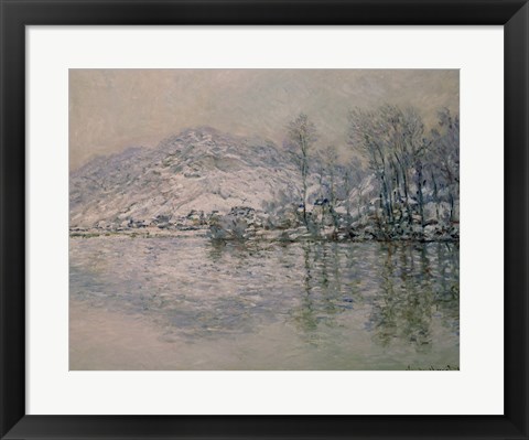 Framed Seine at Port Villez in Winter, 1885 Print