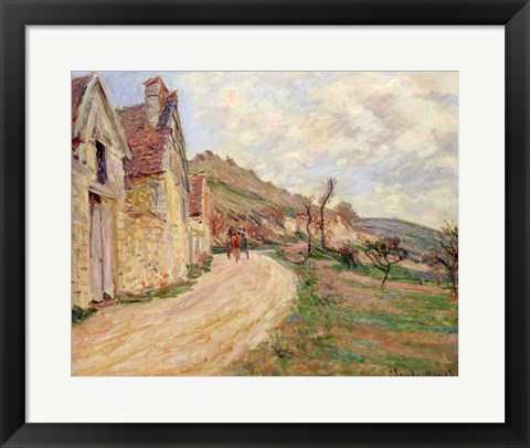 Framed Rocks at Falaise Print