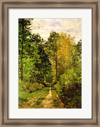 Framed Wooded Path, 1865 Print