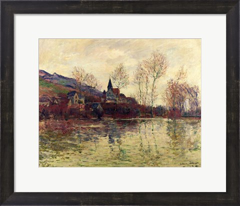 Framed Floods at Giverny, 1886 Print
