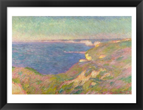 Framed Cliffs Near Dieppe, 1897 Print