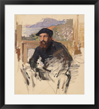 Framed Self Portrait in his Atelier, c.1884 Print