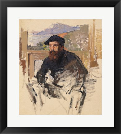 Framed Self Portrait in his Atelier, c.1884 Print