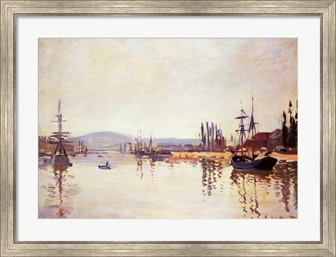 Framed Seine Below Rouen Print