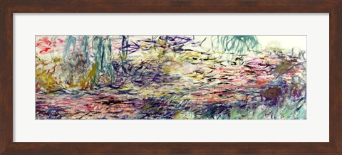 Framed Waterlilies, 1917-19 Print