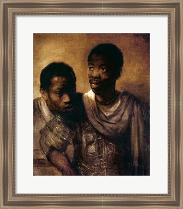 Framed Two Negroes, 1661 Print