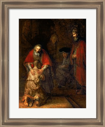 Framed Return of the Prodigal Son, c.1668 Print