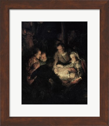 Framed Adoration of the Shepherds Print