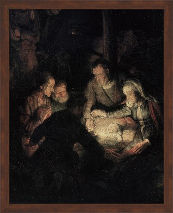 Framed Adoration of the Shepherds Print