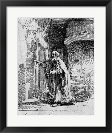 Framed blind Tobit, 1651 Print