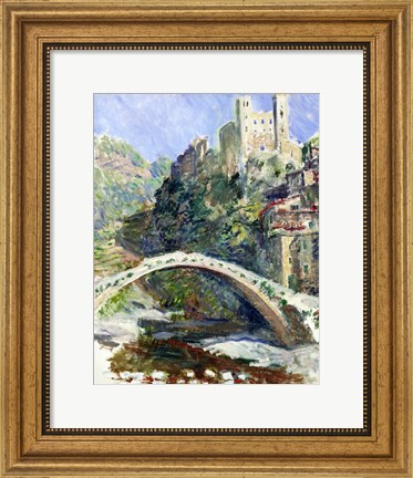 Framed Castle of Dolceacqua, 1884 Print