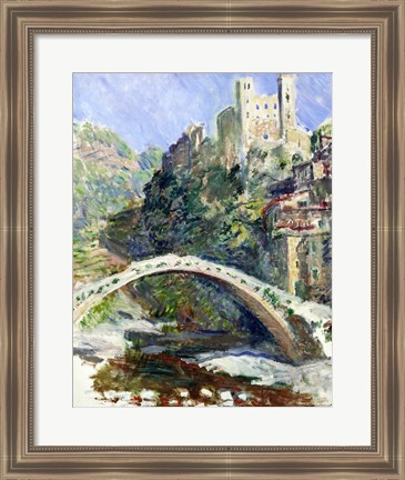 Framed Castle of Dolceacqua, 1884 Print