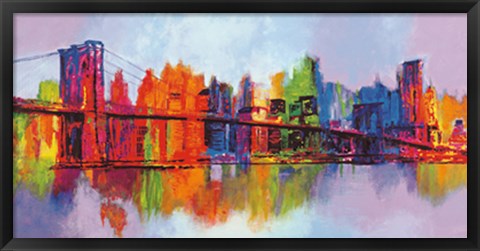 Framed Abstract Manhattan Print