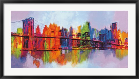 Framed Abstract Manhattan Print