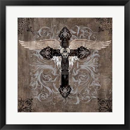 Framed Cross II Print