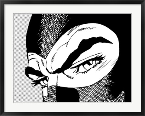 Framed Lo sguardo di Diabolik Print