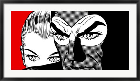 Framed Eva &amp; Diabolik Print