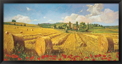 Framed Campagna toscana Print