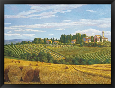 Framed Campo in Toscana Print