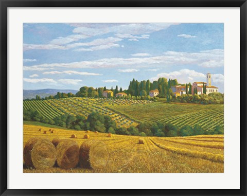 Framed Campo in Toscana Print