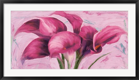 Framed Purple Callas Print