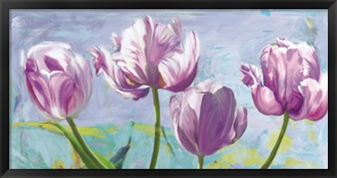 Framed Lilac Tulips Print