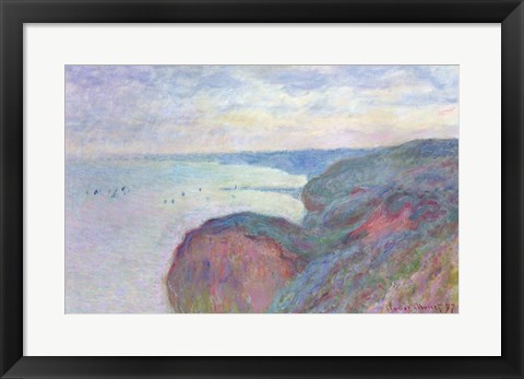 Framed Cliffs near Dieppe, 1897 Print