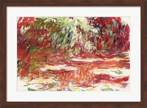 Framed Waterlily Pond Print