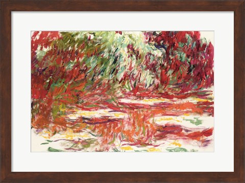 Framed Waterlily Pond Print