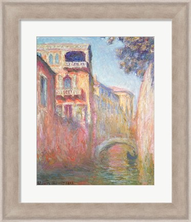 Framed Venice - Rio de Santa Salute, 1908 Print