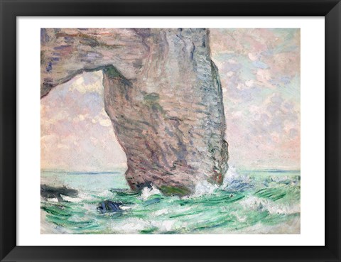 Framed La Manneporte a Etretat Print