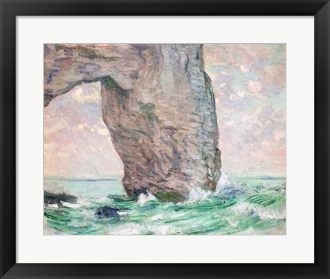 Framed La Manneporte a Etretat Print