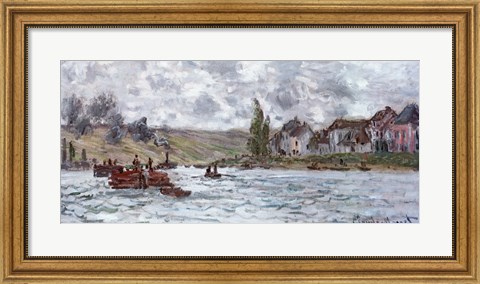 Framed Village de Lavacourt, pres de Vetheuil, 1878 Print