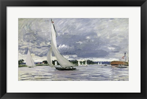 Framed Regatta at Argenteuil, 1872 Print