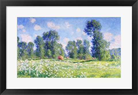 Framed Effect of Spring, Giverny, 1890 Print