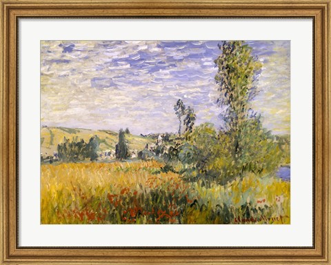 Framed Vetheuil (field) Print