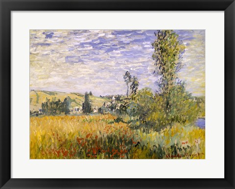 Framed Vetheuil (field) Print