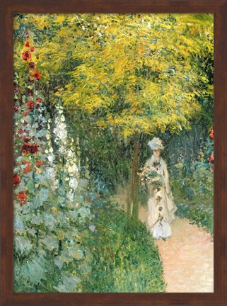 Framed Rose Garden, 1876 Print