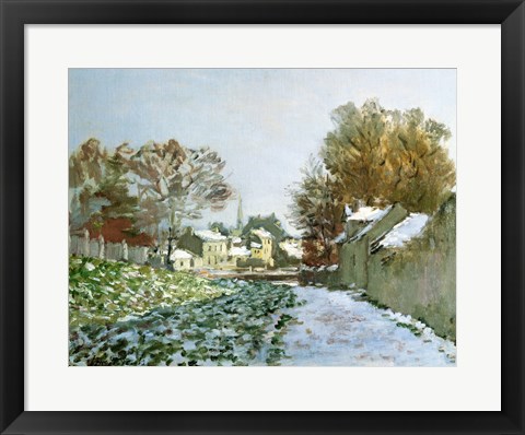 Framed Snow at Argenteuil, 1874 Print