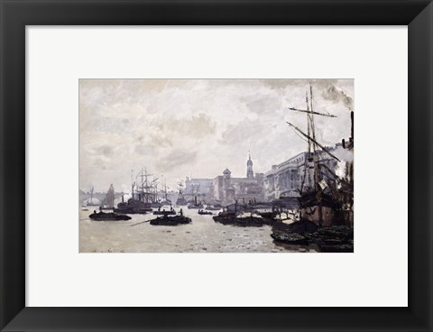 Framed Thames at London Print