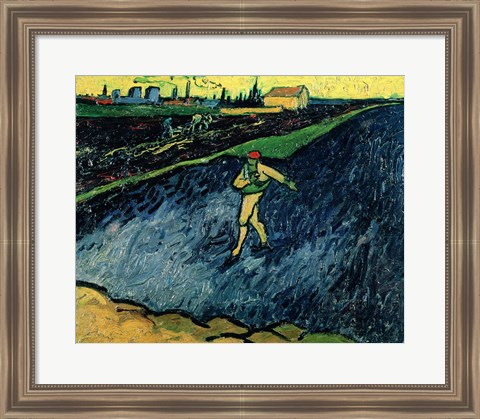 Framed Sower, 1888 - walking Print