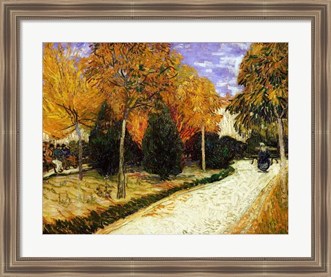 Framed Path in the Park at Arles, 1888 Print